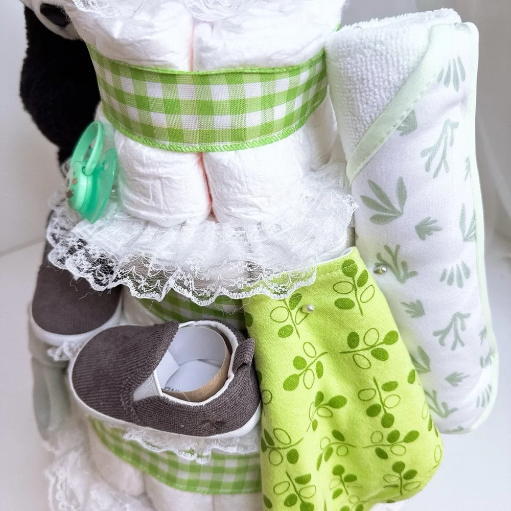 Panda Diaper Cake, Baby Shower Gift